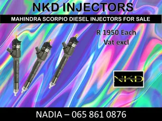 Mahindra Scorpio Diesel Injectors For Sale Or To Recon