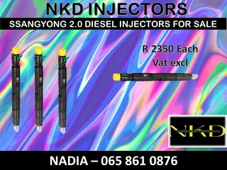 Ssangyong 2l Diesel Injectors For Sale Or To Recon
