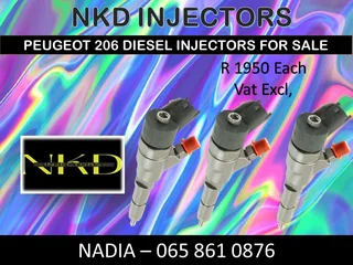 Peugeot 206 1.4l Hdi Diesel Injectors For Sale Or To Recon