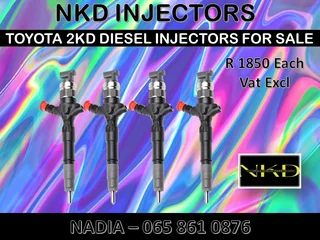Toyota 2kd Diesel Injectors For Sale Or To Recon