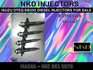 Isuzu Dtec Kb250 Diesel Injectors For Sale Or To Recon