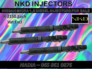 Nissan Micra 1.5 Diesel Injectors For Sale Or To Recon