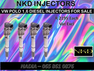 Vw/polo 1.6 Diesel Injectors For Sale Or To Recon