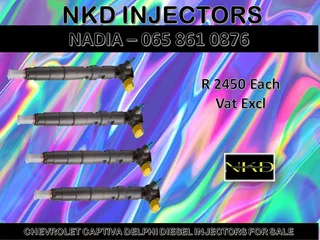 Captiva Delphi Diesel Injectors For Sale Or To Recon