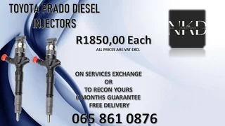 Toyota Prado Diesel Injectors For Sale Or Recon
