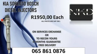 Kia Sorento Diesel Injectors For Sale Or Recon