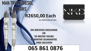 MAN TRUCK DIESEL INJECTORS FOR SALE OR TO RECON