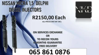 Nissan Micra 1.5 Diesel Injectors For Sale Or Recon