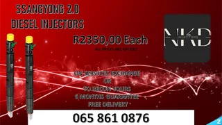 Ssangyong 2.0 Diesel Injectors For Sale With Warranty