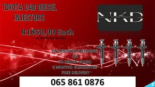 Toyota D4d Diesel Injectors For Sale With Warranty