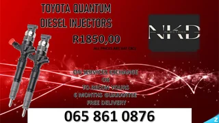 Toyota Quantum Diesel  Injectors For Sale With Warranty