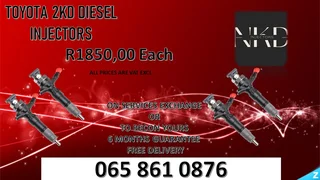 Toyota 2kd Diesel Injectors For Sale With Warranty