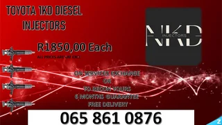 Toyota 1kd Diesel Injectors For Sale Wihth Warranty