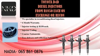 Toyota D4d Diesel Injectors For Sale On Exchange