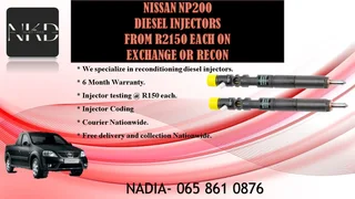 Nissan Np200 Diesel Injectors For Sale With Warranty
