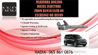 Mahindra Bolero Diesel Injectors For Sale Or To Recon