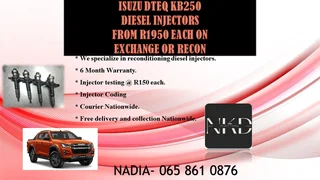 Isuzu Dteq Kb250 Diesel Injectors For Sale With Warranty