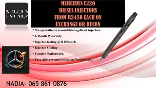 Mercedes C220 Diesel Injectors For Sale Or To Recon
