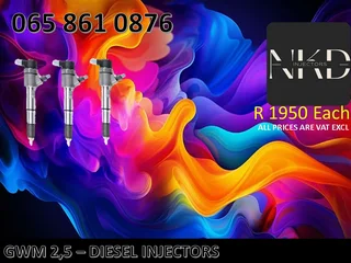 Gwm 2.5 Diesel Injectors For Sale With Warranty