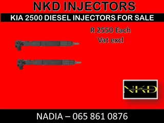 Kia 2500 Diesel Injectors For Sale Or Recon