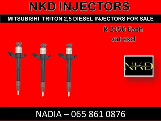 Mitsubishi Triton 2.5 Diesel Injectors For Sale Or To Recon
