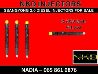 Ssanyong 2l Diesel Injectors For Sale Or Recon
