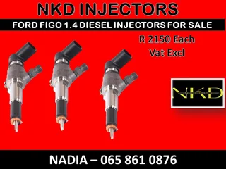 Ford Figo 1.4 Diesel Injectors For Sale Or Recon