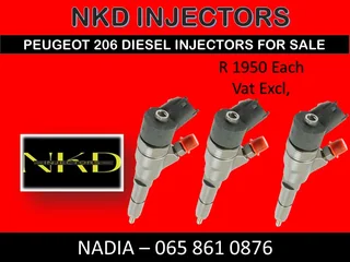 Peugeot 206 1.4l Hdi Diesel Injectors For Sale Or Recon