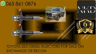 Toyota 2kd Diesel Injectors For Sale With Warranty