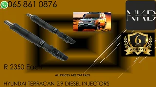 Hyundai Terrican 2.9 Diesel Injectors For Sale With Warranty