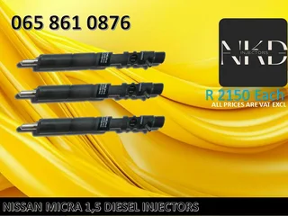 Nissan Micra 1,5 Diesel Injectors For Sale With Warranty