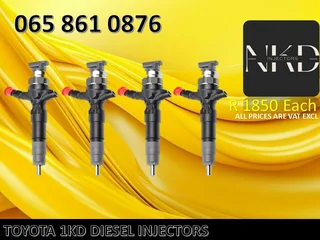Toyota 1kd Diesel Injectors For  Sale Or To Recon
