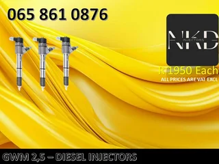 Gwm 2.5 Diesel Injectors For Sale With Warranty