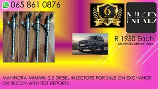 Mahindra Mhawk 2.2 Diesel Injectors For Sale With Test Report