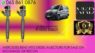 Marcedes Benz Vito Diesel Injectors For Sale With Test Report