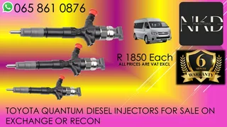 Toyota Quantum Diesel Injectors For Sale With Test Report