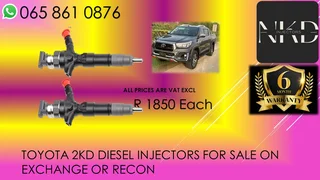 Toyota 2kd Diesel Injectors For Sale With Test Report