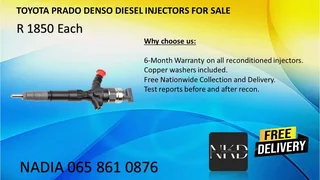 Toyota Prado Diesel Injectors For Sale