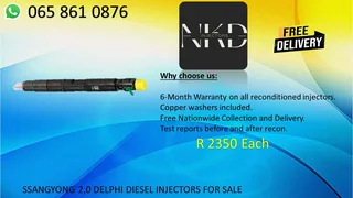 Ssangyong 2.0 Diesel Injectors For Sale