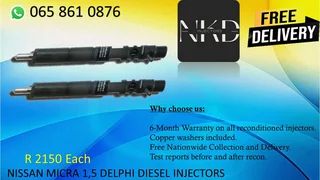 Nissan Micra 1.5 Diesel Injectors For Sale