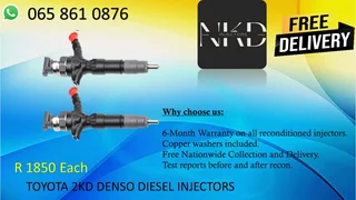 Toyota 2kd Diesel Injectors For Sale