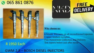 Gwm 2.8 Diesel Injectors For Sale
