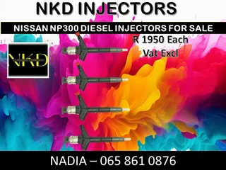 Nissan Np300 Diesel Injectors For Sale Or Recon