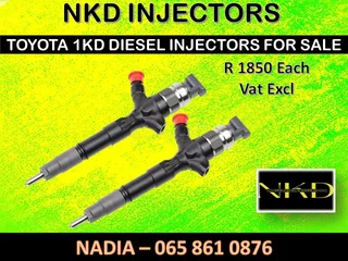 Toyota 1kd Diesel Injectors For Sale Or To Recon