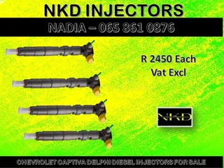 Captiva Delphi Diesel Injectors For Sale Or Recon