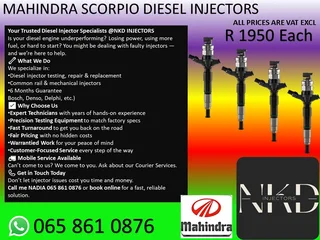 Mahindra Scorpio Diesel Injectors For Sale Or Recon