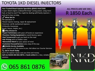 Toyota 1kd Diesel Injectors For Sale On Exchange