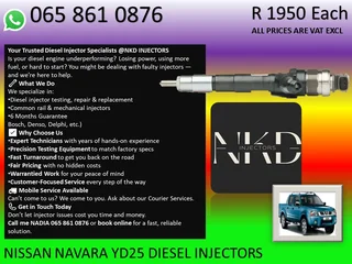 Nissan Navara Yd25 Diesel Injectors For Sale On Exchange