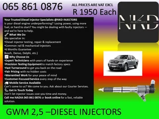 Gwm 2.5 Diesel Injectors For Sale On Exchange