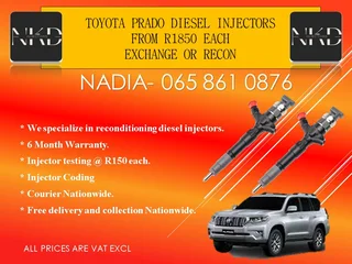 Toyota Prado Diesel Injectors For Sale With Test Report
